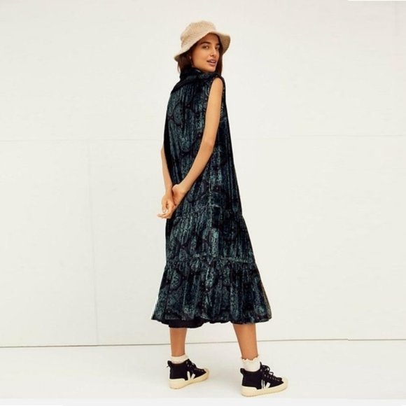 Free People On My Mind Velvet Maxi Top NWT - Picture 2 of 10